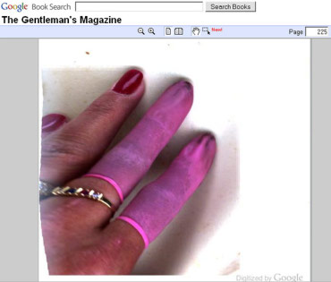 finger shown in Google book
