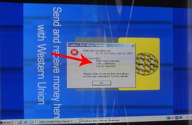 Travelex Crash Screen Closeup